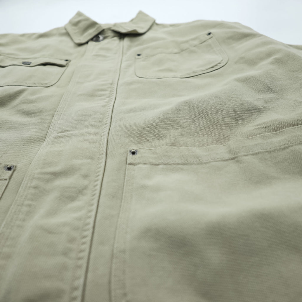 Timberland Vintage 00s Duck Chore Coat Hunting Jacket L Beige WEATHER GEAR 5270