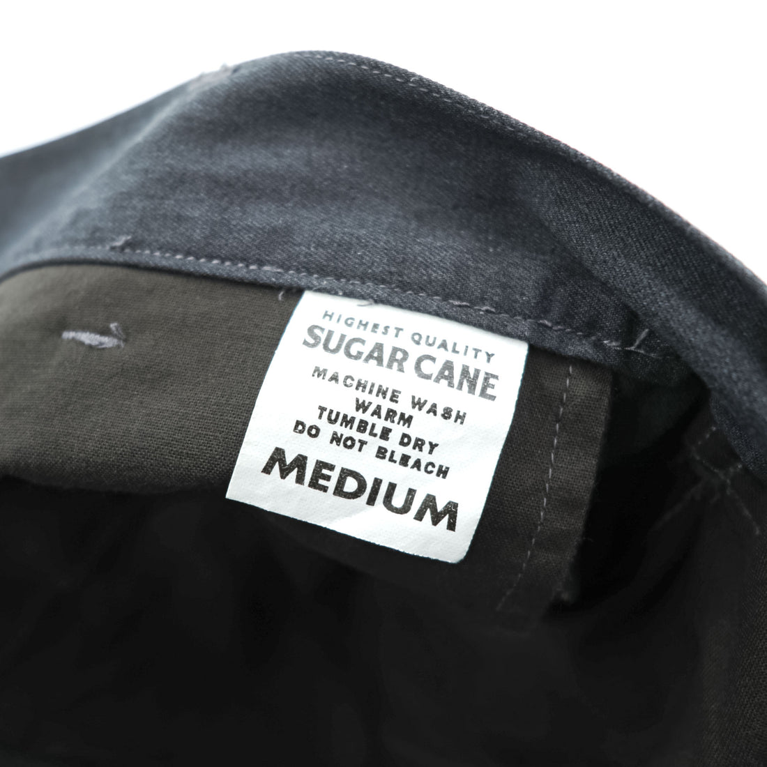 SUGAR CANE Made in Japan Wide 2-Tuck Pleated Work Chino Pants Gray M TALON Zip SC42210 FICTION ROMANCE