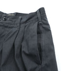 SUGAR CANE Made in Japan Wide 2-Tuck Pleated Work Chino Pants Gray M TALON Zip SC42210 FICTION ROMANCE