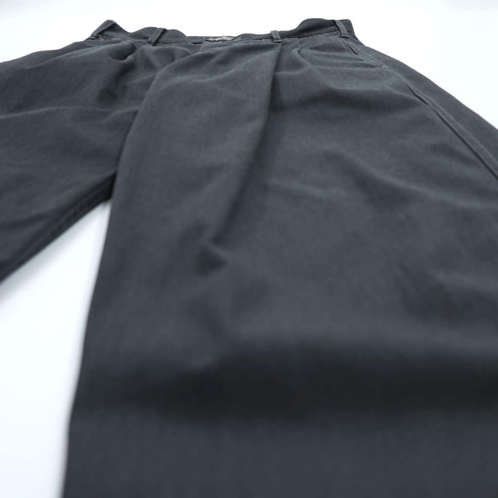 SUGAR CANE Made in Japan Wide 2-Tuck Pleated Work Chino Pants Gray M TALON Zip SC42210 FICTION ROMANCE