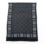 RRL ( Ralph Lauren ) ストール Double RL GEOMETRIC DOT STOLE 大判 スカーフ バンダナ 総柄 ドット 幾何学 ブラック インド製