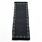 RRL ( Ralph Lauren ) ストール Double RL GEOMETRIC DOT STOLE 大判 スカーフ バンダナ 総柄 ドット 幾何学 ブラック インド製