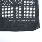 RRL ( Ralph Lauren ) ストール Double RL GEOMETRIC DOT STOLE 大判 スカーフ バンダナ 総柄 ドット 幾何学 ブラック インド製