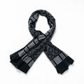 RRL ( Ralph Lauren ) ストール Double RL GEOMETRIC DOT STOLE 大判 スカーフ バンダナ 総柄 ドット 幾何学 ブラック インド製