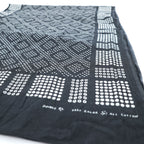 RRL ( Ralph Lauren ) ストール Double RL GEOMETRIC DOT STOLE 大判 スカーフ バンダナ 総柄 ドット 幾何学 ブラック インド製