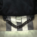 BURBERRY Made in England Trench Coat, Size S, Black, with Belt and Epaulets, Checked Lining