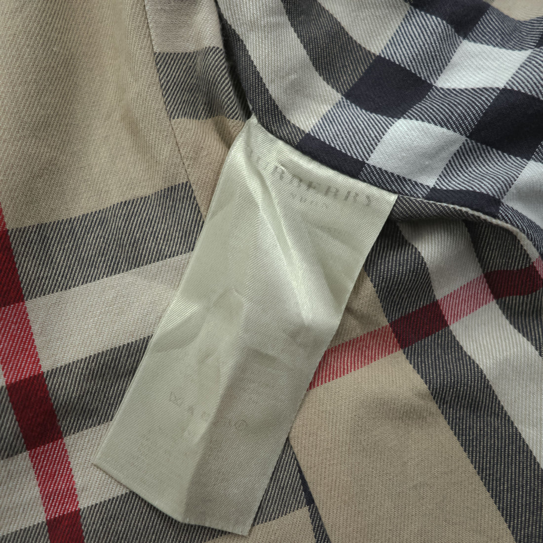 BURBERRY Made in England Trench Coat, Size S, Black, with Belt and Epaulets, Checked Lining