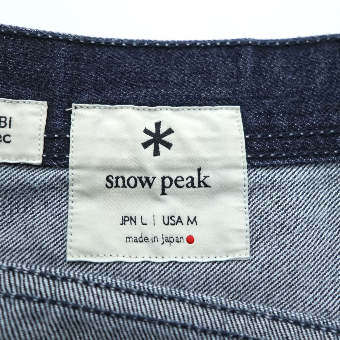snow peak 焚火 TAKIBI 難燃 デニムパンツ ジーンズ L インディゴ ブルー 濃紺 PA-19SU102 日本製