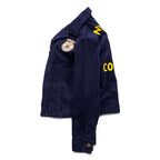 FFA Corduroy Jacket Navy Zip Work Jacket Indiana Colombia Chain Stitch