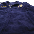 FFA Corduroy Jacket Navy Zip Work Jacket Indiana Colombia Chain Stitch