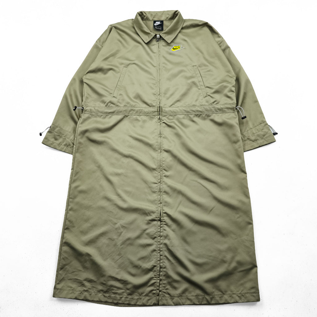 NIKE サテン ロングコート ウエスト ドローコード 風車  Icon Clash Satin Long Jacket CU5974-342