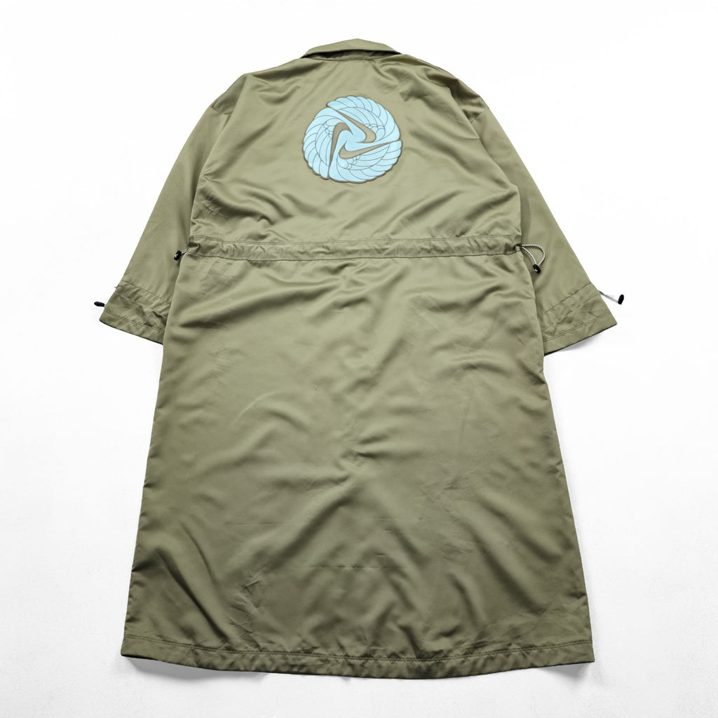 NIKE サテン ロングコート ウエスト ドローコード 風車  Icon Clash Satin Long Jacket CU5974-342