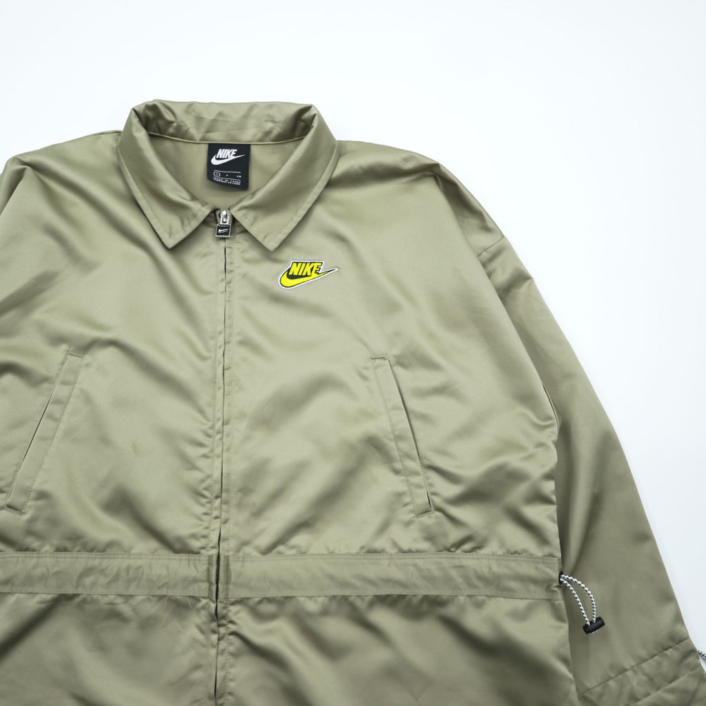 NIKE サテン ロングコート ウエスト ドローコード 風車  Icon Clash Satin Long Jacket CU5974-342
