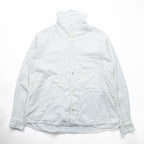 KAPITAL Japan Made Hi-neck Gauze Long-Sleeve Shirt, Size L, White