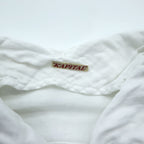 KAPITAL Japan Made Hi-neck Gauze Long-Sleeve Shirt, Size L, White