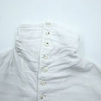 KAPITAL Japan Made Hi-neck Gauze Long-Sleeve Shirt, Size L, White