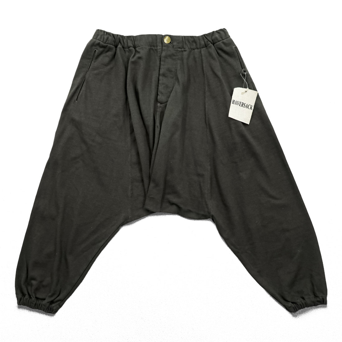 HAVERSACK Japan Made Asymmetrical Balloon Sarouel Pants S Khaki Unused 861620