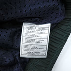 NIKE 90s Vintage Half-Zip Track Jacket, Jersey, Size L, Green/Blue, Center Swoosh, Silver Tag