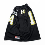 Nike Team Sports Football Jersey Black Mesh Made in USA Size L