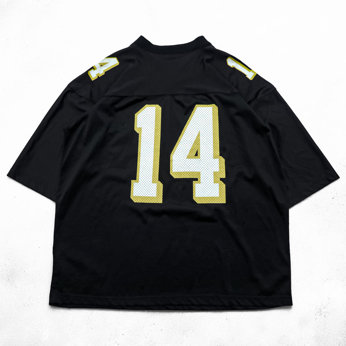 Nike Team Sports Football Jersey Black Mesh Made in USA Size L