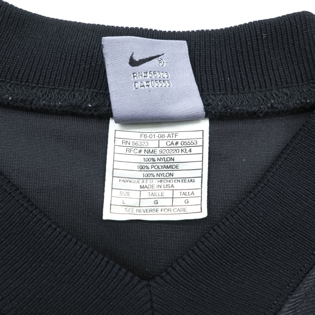 Nike Team Sports Football Jersey Black Mesh Made in USA Size L