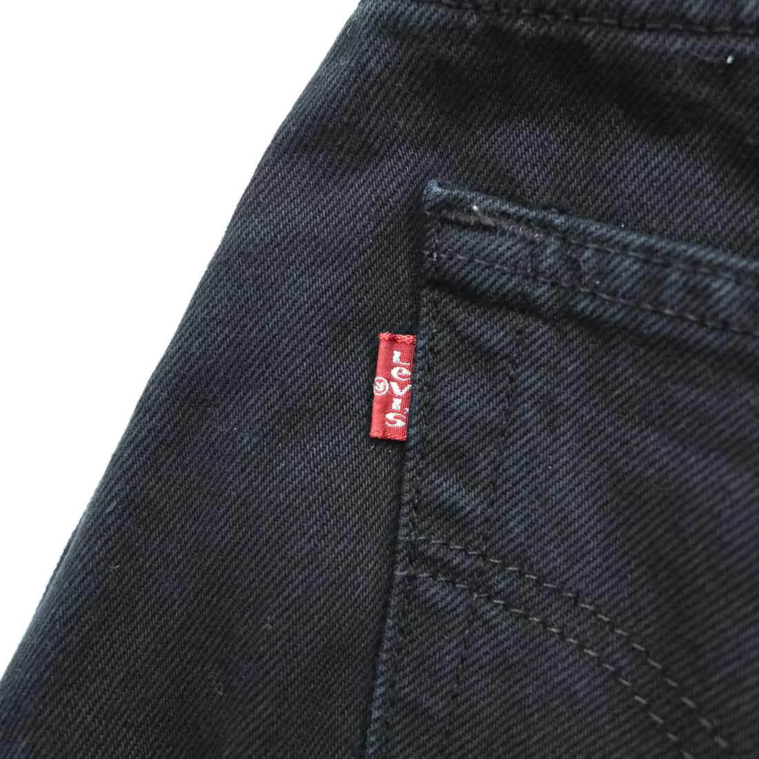 Vintage 00s Euro Levi Strauss 501 Button Fly Jeans Black L Made in Turkey 00501 0165