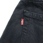 Vintage 00s Euro Levi Strauss 501 Button Fly Jeans Black L Made in Turkey 00501 0165
