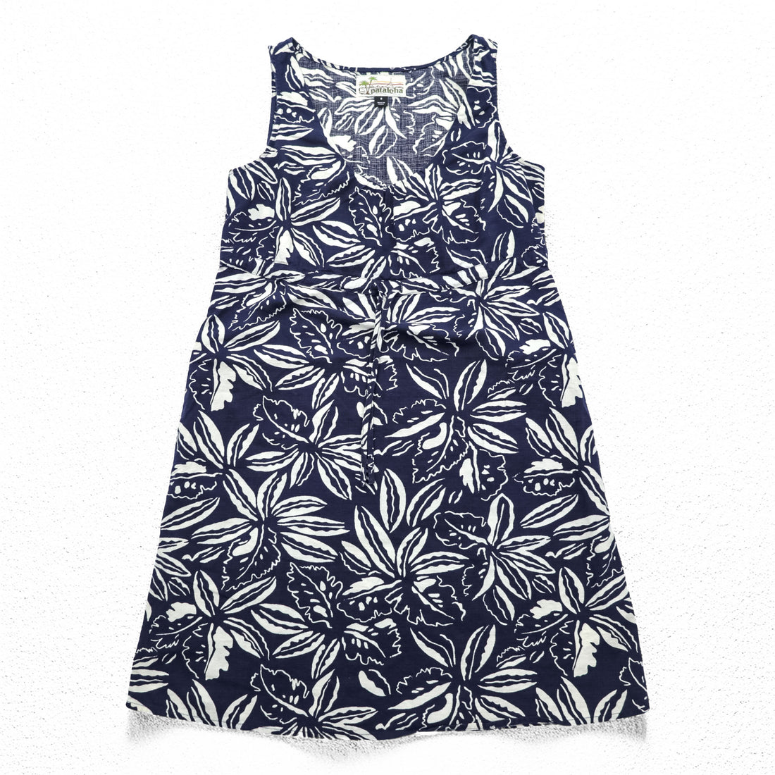 Patagonia パタロハ Pataloha ノースリーブ ワンピース XS ブルー 花柄 ボタニカル 総柄 Limited Edition 58995