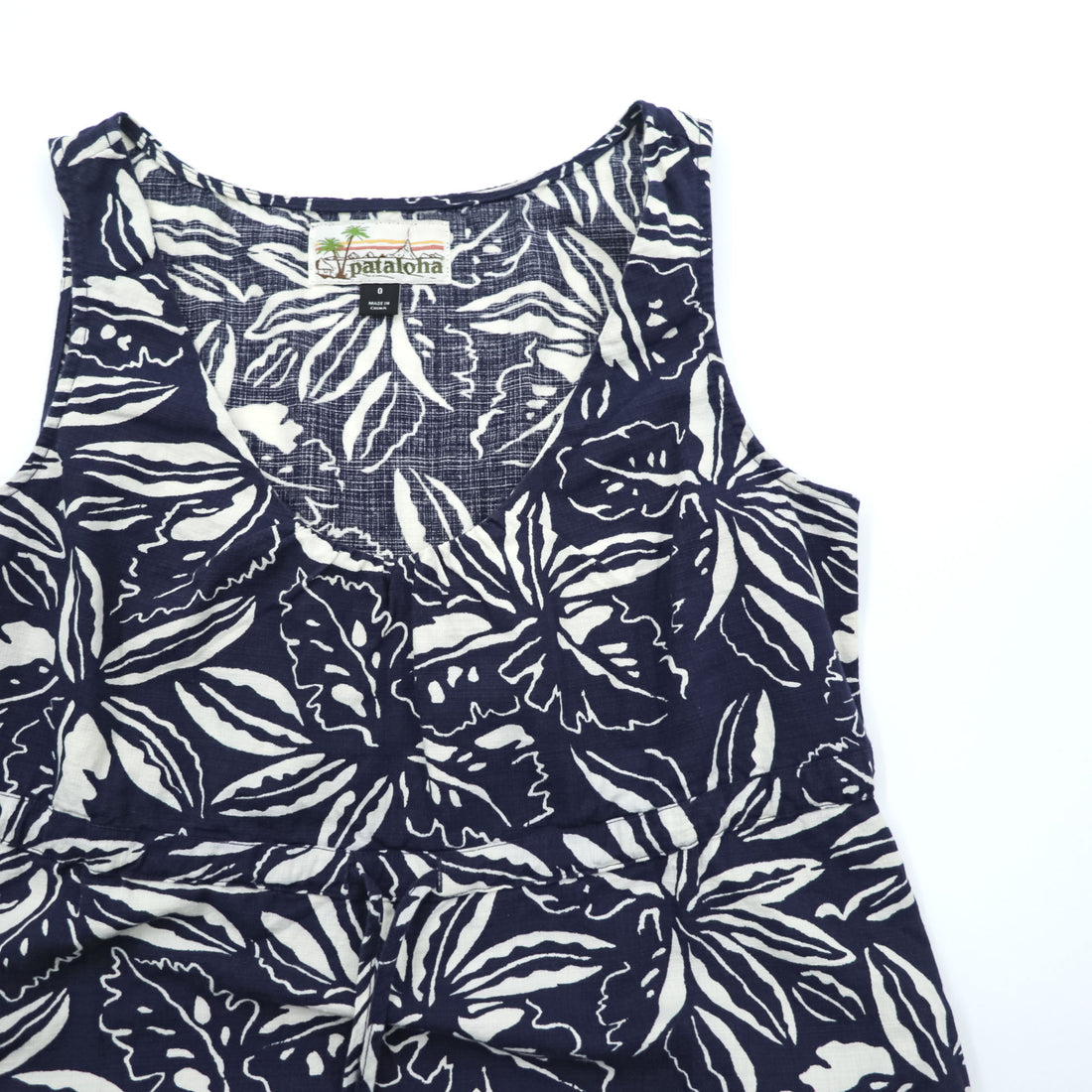 Patagonia パタロハ Pataloha ノースリーブ ワンピース XS ブルー 花柄 ボタニカル 総柄 Limited Edition 58995