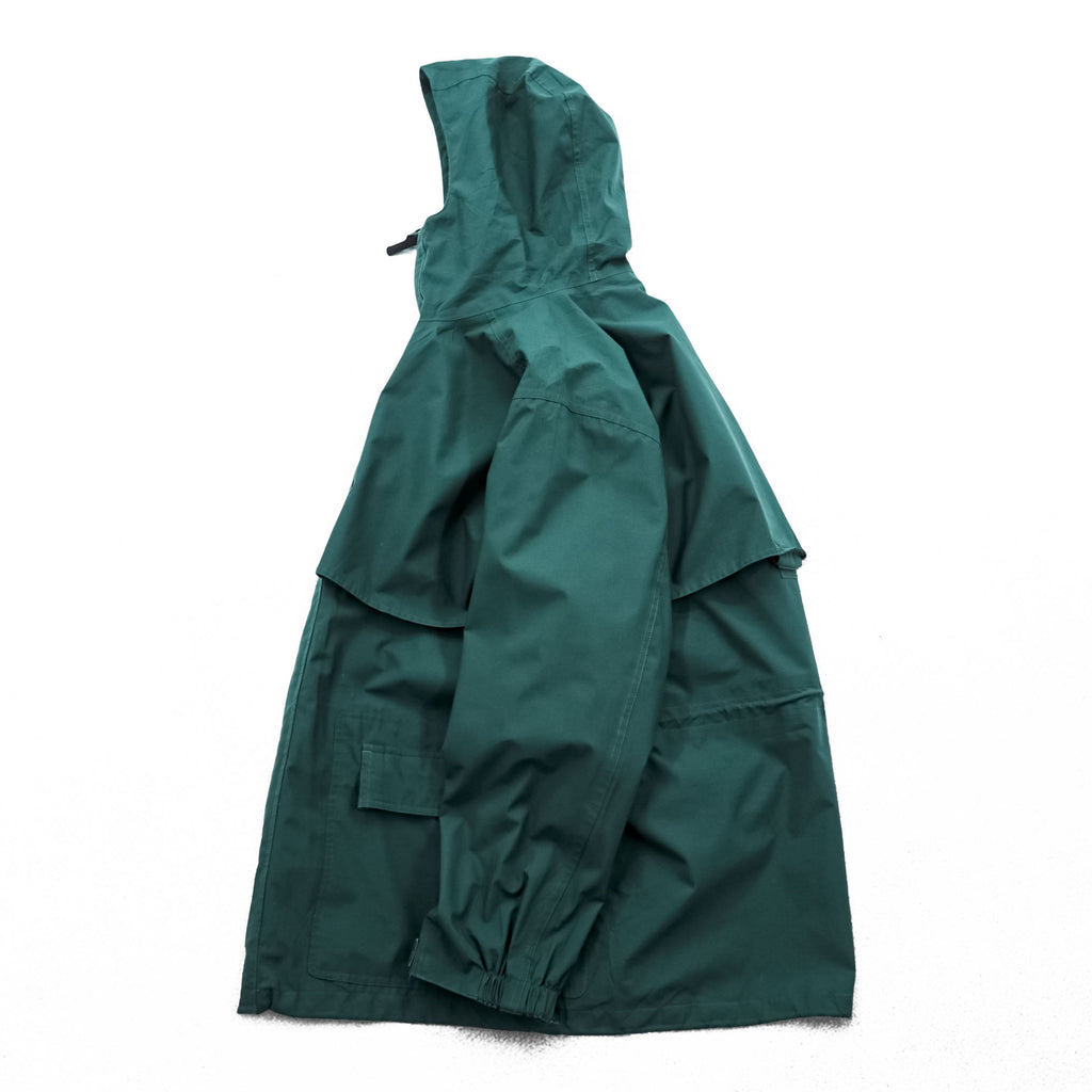 Eddie Bauer 90s Vintage Mountain Parka Shell Rain Jacket, Size M, Green, Gore-Tex, Waterproof, Drawcord