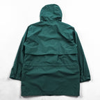 Eddie Bauer 90s Vintage Mountain Parka Shell Rain Jacket, Size M, Green, Gore-Tex, Waterproof, Drawcord