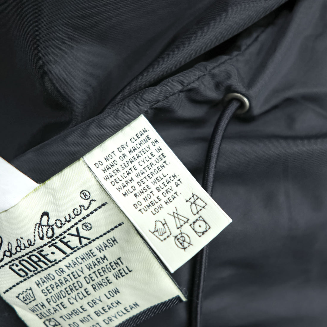 Eddie Bauer 90s Vintage Mountain Parka Shell Rain Jacket, Size M, Green, Gore-Tex, Waterproof, Drawcord