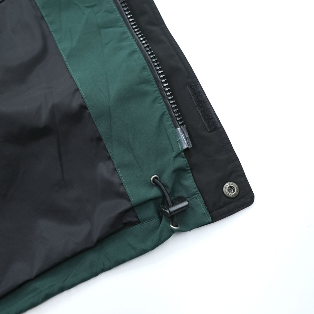Eddie Bauer 90s Vintage Mountain Parka Shell Rain Jacket, Size M, Green, Gore-Tex, Waterproof, Drawcord