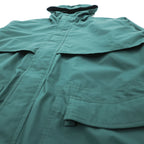 Eddie Bauer 90s Vintage Mountain Parka Shell Rain Jacket, Size M, Green, Gore-Tex, Waterproof, Drawcord