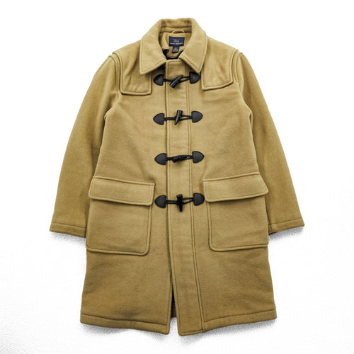 Brooks Brothers Zip-up Duffle Coat, Size L, Brown, Melton Wool Hoodie Storage, 346, Tartan Checked Lining