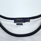 Polo Ralph Lauren Polo Bear Sailor Captain Ringer T-Shirt White Navy Slim Fit
