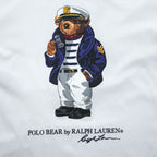 Polo Ralph Lauren Polo Bear Sailor Captain Ringer T-Shirt White Navy Slim Fit