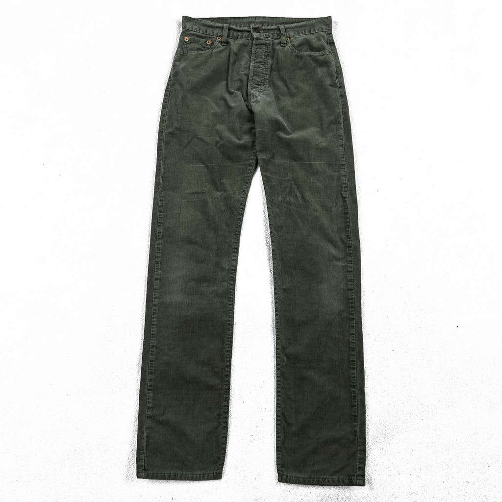 Levi's 90年代 ヴィンテージ ユーロリーバイス 551 コーデュロイパンツ M カーキ 白タブ ボタンフライ 551 6970 クロアチア製