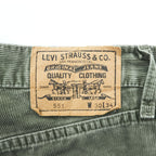 Levi's 90年代 ヴィンテージ ユーロリーバイス 551 コーデュロイパンツ M カーキ 白タブ ボタンフライ 551 6970 クロアチア製