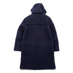Brooks Brothers Zip-up Duffle Coat, Size L, Melton Wool Navy, Detachable Hoodie, 346