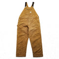 Carhartt ビッグサイズ R01-M ダック ビブ オーバーオール キャメル ブラウン ダブルニー コットン キャンバス Relaxed Fit メキシコ製 W42 L32 3XL