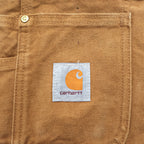 Carhartt ビッグサイズ R01-M ダック ビブ オーバーオール キャメル ブラウン ダブルニー コットン キャンバス Relaxed Fit メキシコ製 W42 L32 3XL