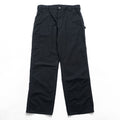 Carhartt B151 BLK Black Canvas Carpenter Work Pants Loose Original Fit Made in Mexico 38x32