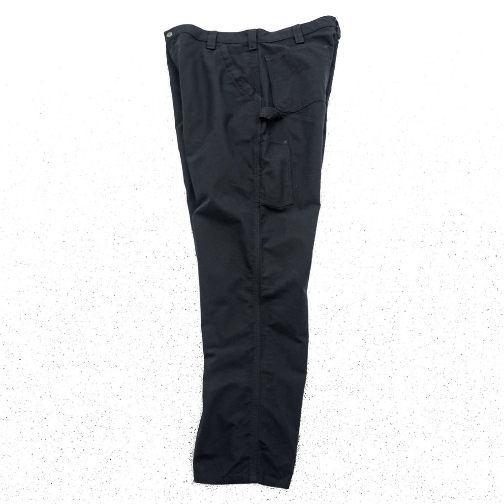 Carhartt B151 BLK Black Canvas Carpenter Work Pants Loose Original Fit Made in Mexico 38x32