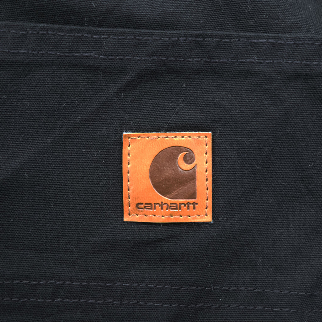 Carhartt B151 BLK Black Canvas Carpenter Work Pants Loose Original Fit Made in Mexico 38x32
