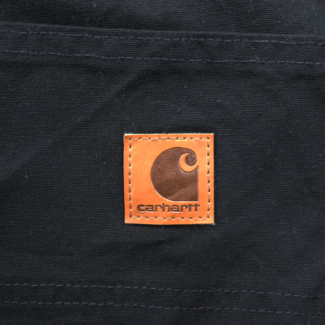 Carhartt B151 BLK Black Canvas Carpenter Work Pants Loose Original Fit Made in Mexico 38x32