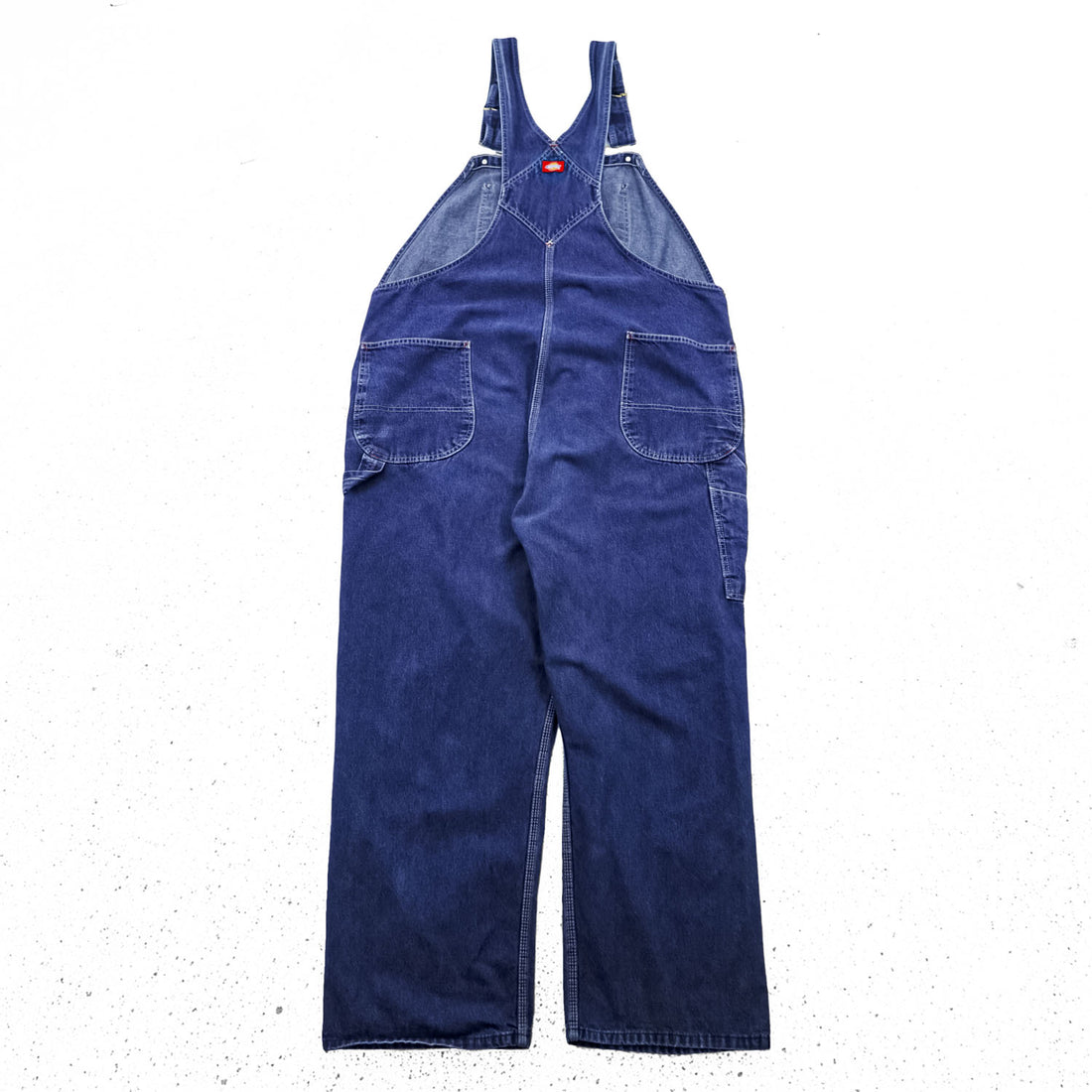 Dickies Denim Bib Overalls Indigo Workwear Made in Mexico Cotton