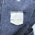 Dickies Denim Bib Overalls Indigo Workwear Made in Mexico Cotton