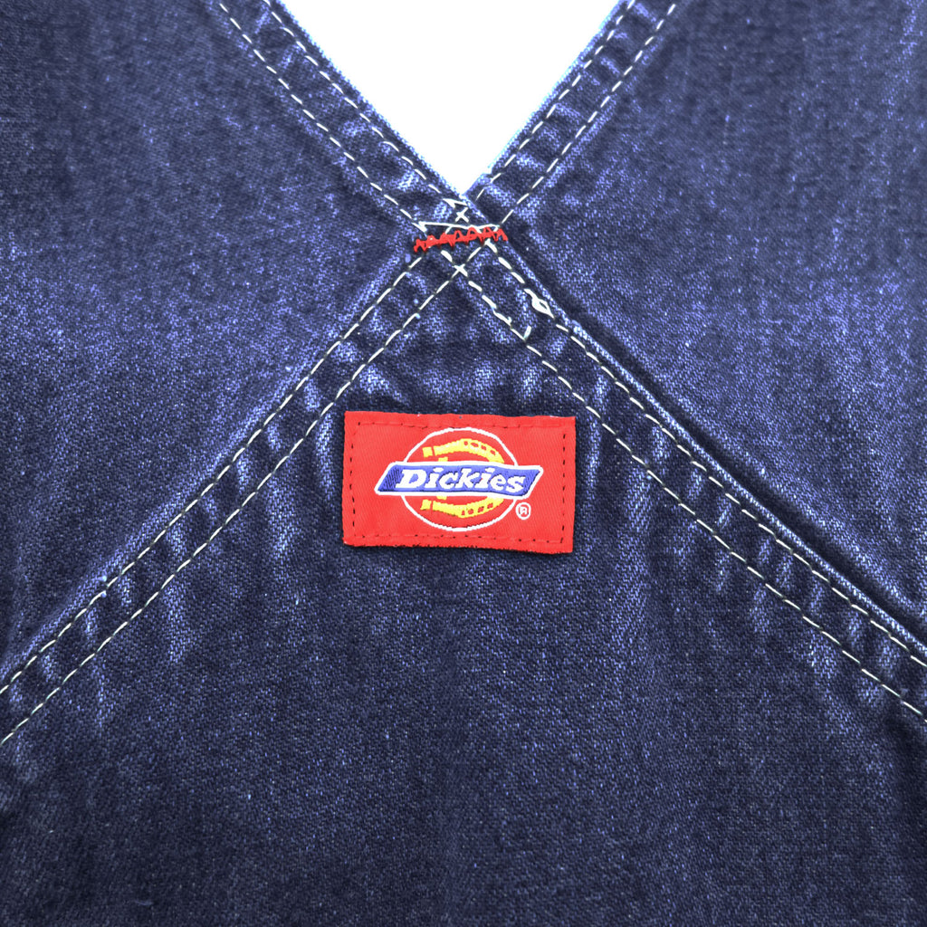 Dickies Denim Bib Overalls Indigo Workwear Made in Mexico Cotton