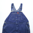 Dickies Denim Bib Overalls Indigo Workwear Made in Mexico Cotton